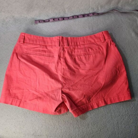 A.N.A Twill Neon Hot Pink Shorts Sz 12 Chinos Slit Pockets - Picture 3 of 6